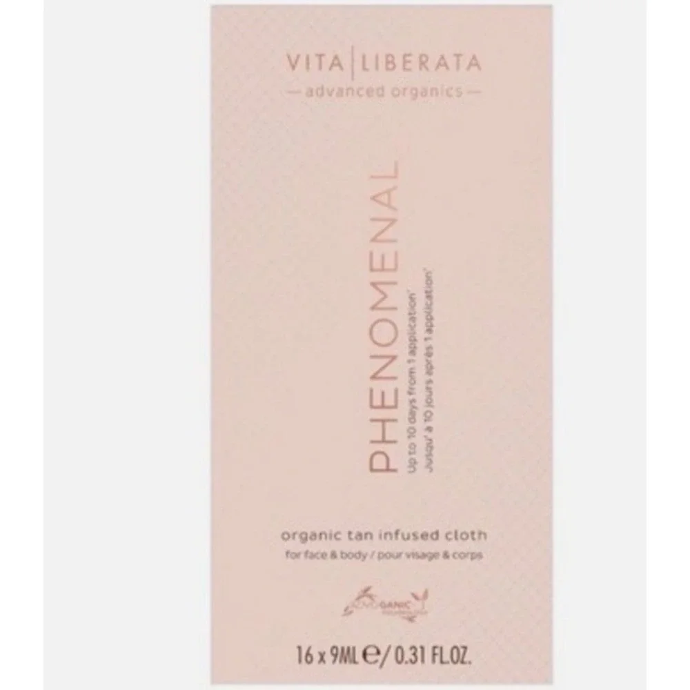 16‎ x Vita Liberata Phenomenal Organic Tan Infused Cloth Packs Each New